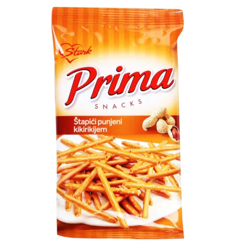 Slani štapići PRIMA sa kikirikijem 45g