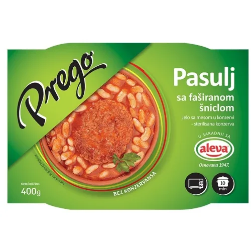 Gotova jela NEOPLANTA Prego pasulj sa faširanom šniclom 400g