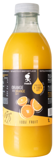 Negazirani sok MACE Fruit pomorandža 100% 1l