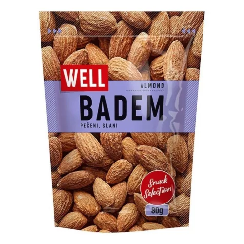 Badem WELL pečeni slani 80g