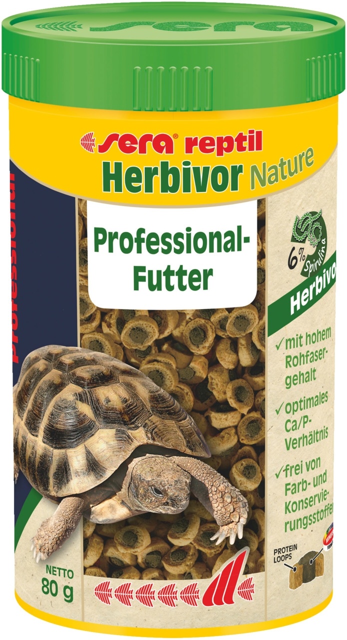 SERA Proffesional herbivor nature hrana za kornjače 250ml