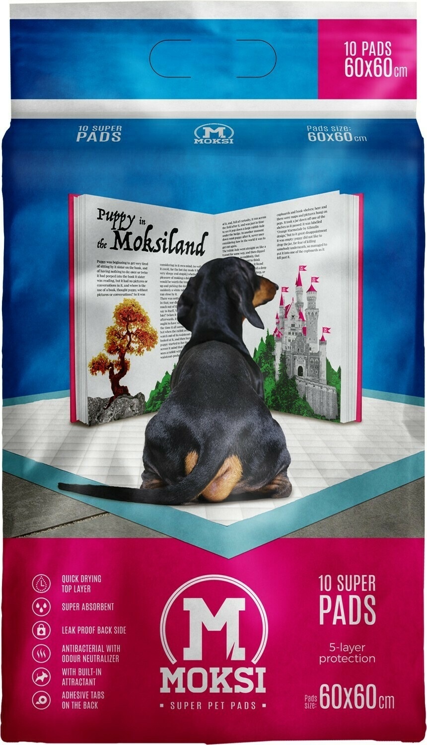MOKSI Super podloga za pse 60x60cm 10kom