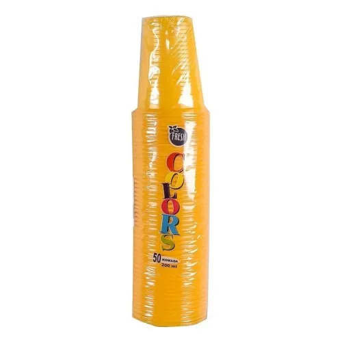 Plastične čaše FRESH žute 200ml 50kom