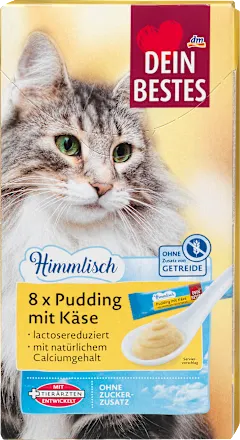 Poslastica za mačke DEIN BESTES Himmlisch puding sa sirom 120g
