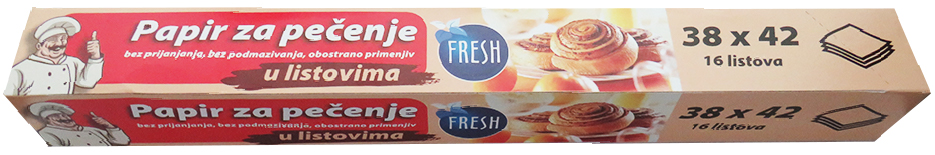 Papir za pečenje FRESH 16kom