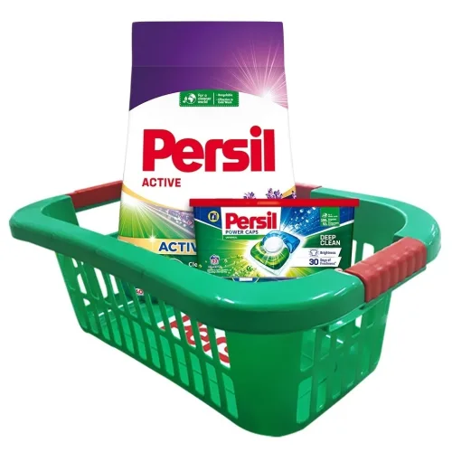 PERSIL deterdžent 5,4kg + kapsule za veš 13kom + korpa