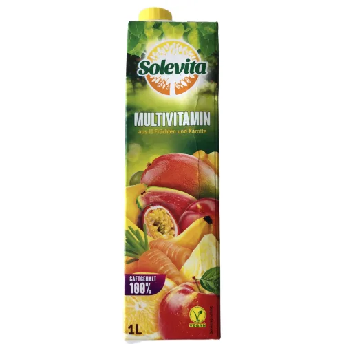 Negazirani sok SOLEVITA multivitamin voće i šargarepa 1l