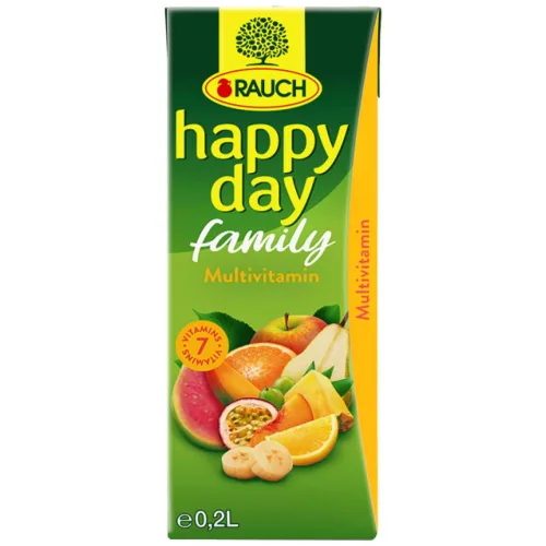 Negazirani sok HAPPY DAY Family multivitamin 200ml