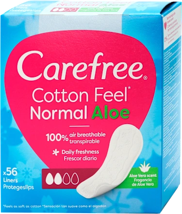 Higijenski ulošci CAREFREE Cotton Aloe  56kom