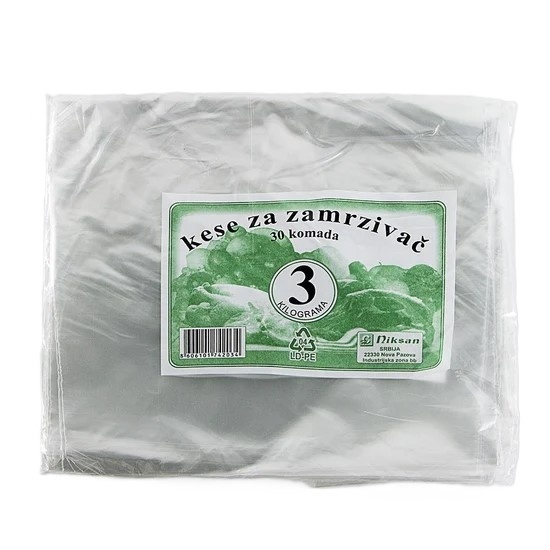 Kese za zamrzivač NIKSAN glatke 3kg 30kom