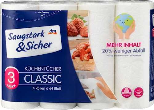 Ubrus SAUGSTARK&SICHER Classic 3sloja 4kom
