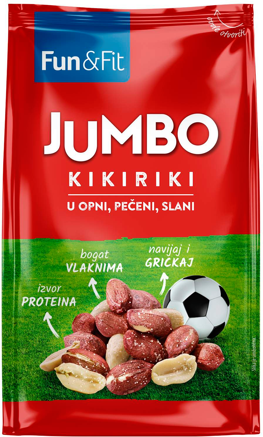 Kikiriki FUN&FIT JUMBO pečeni slani u opni 200g