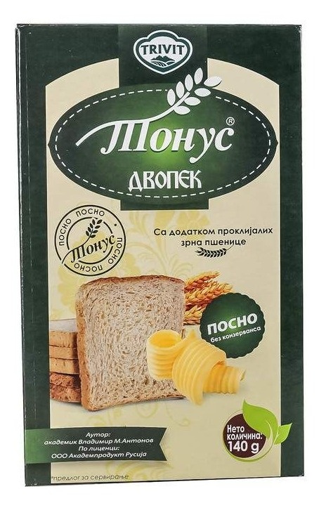 Dvopek TONUS sa proklijalom pšenicom 140g