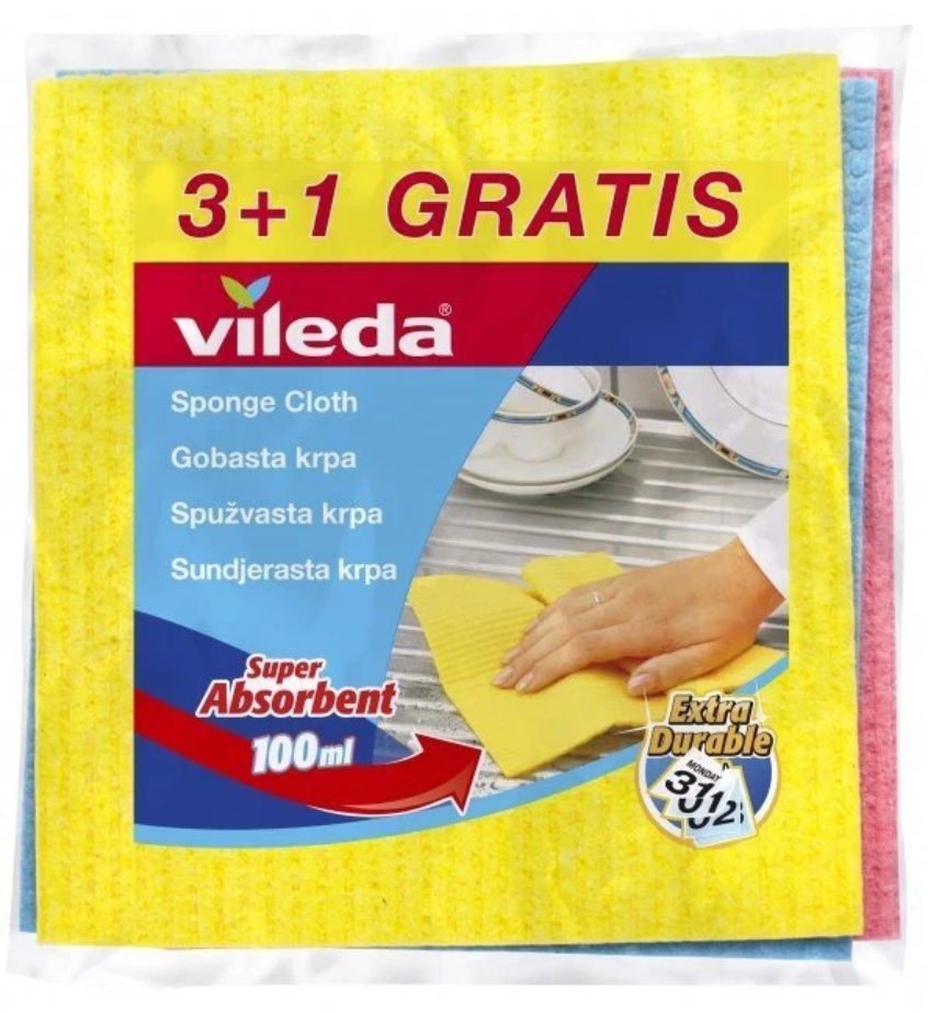 Krpe VILEDA vlažne  3+1 gratis