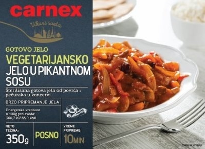 Gotova jela CARNEX Vegetarijansko jelo 350g