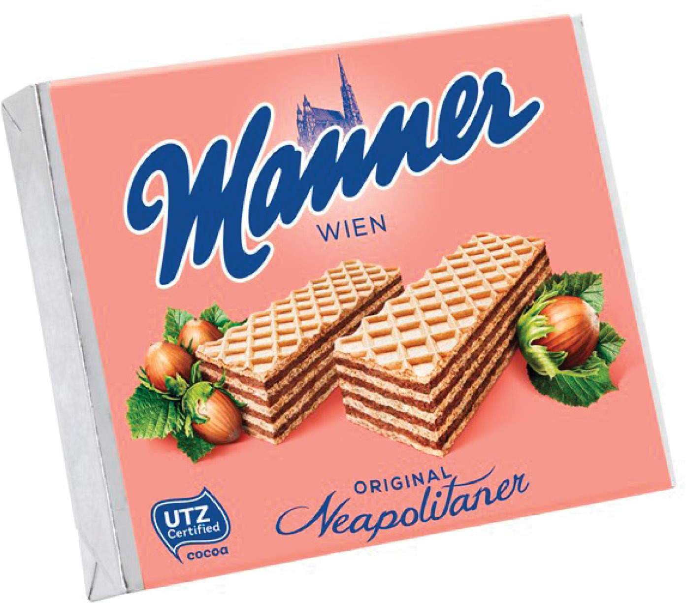 Napolitanke MANNER mleko lešnik 125g