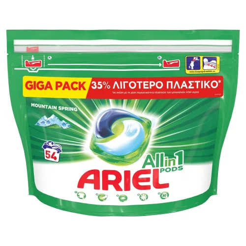 Tablete za pranje veša ARIEL PODS Mountain spring  54kom