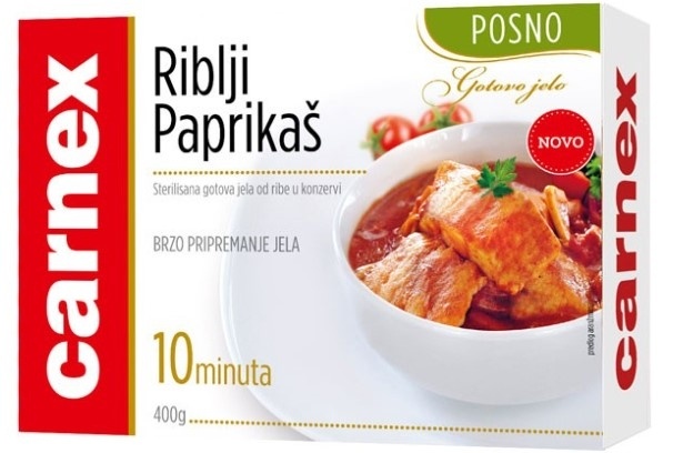Gotova jela CARNEX Riblji paprikaš 400g