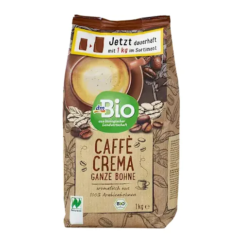 Domaća kafa DM BIO kremasta celo zrno 1kg