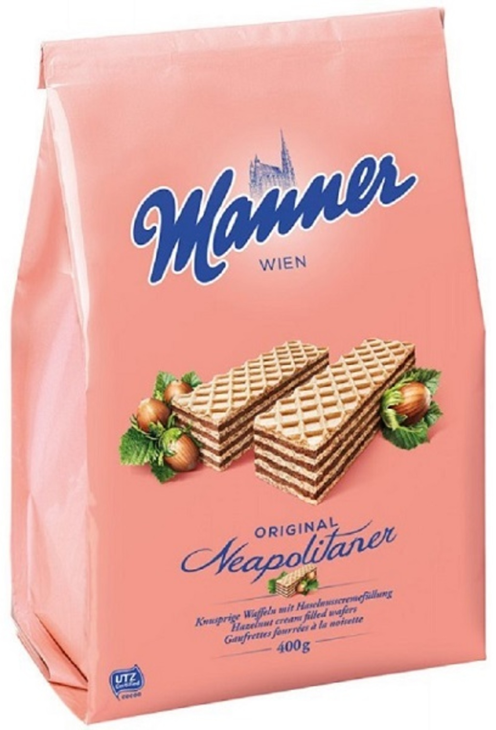 Napolitanke MANNER lešnik krem 400g