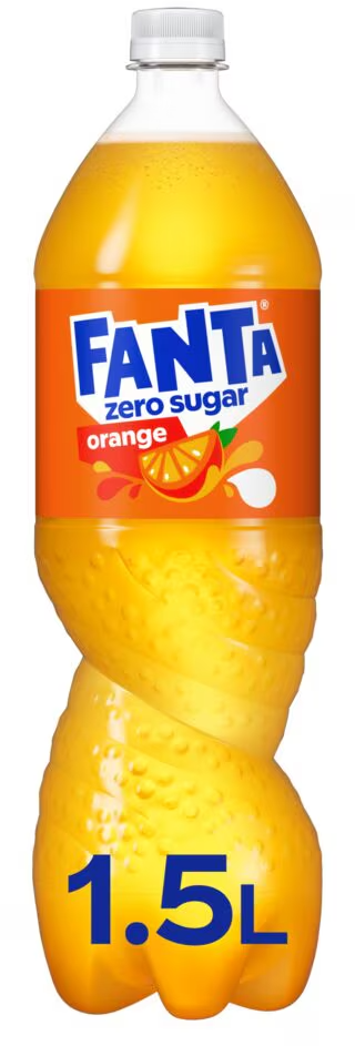Gazirani sok FANTA pomorandža zero 1,5l