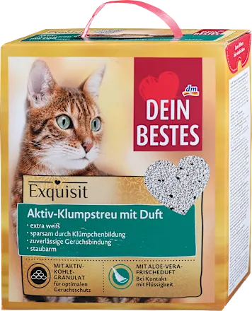 Posip za mačke DEIN BESTES sa aktivnim ugljem i aloe verom 6l