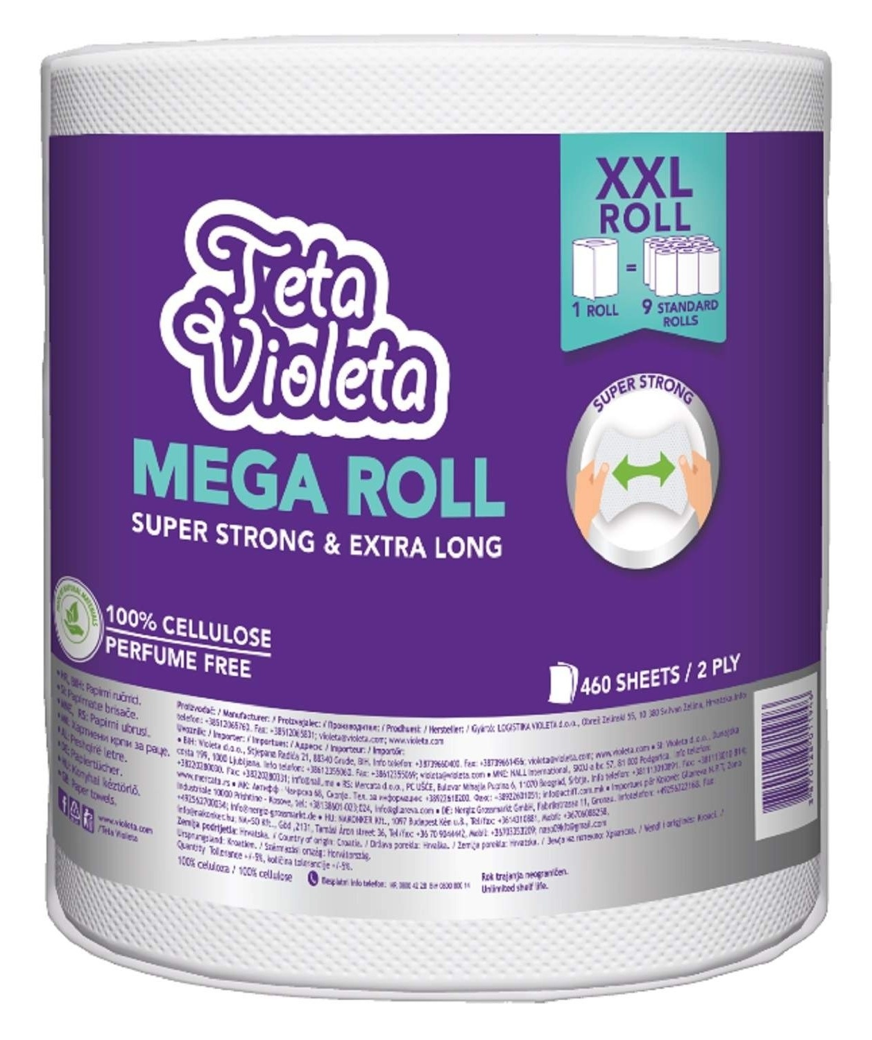 Ubrus VIOLETA Mega roll 2sloja 1kom