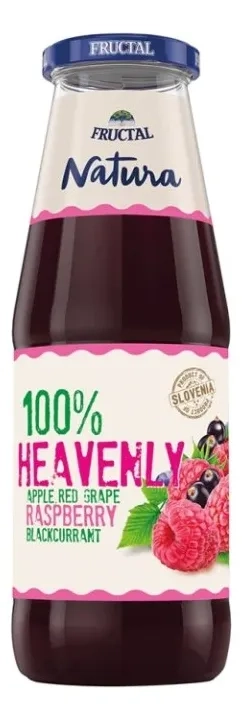 Negazirani sok FRUCTAL Natura malina 100% 700ml