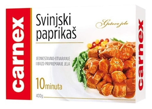 Gotova jela CARNEX svinjski paprikaš 400g