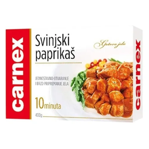 Gotova jela CARNEX svinjski paprikaš 400g