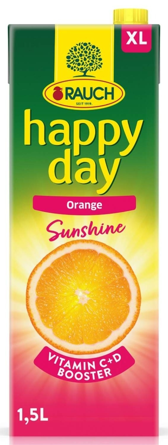 Negazirani sok HAPPY DAY Sunshine pomorandža 1,5l