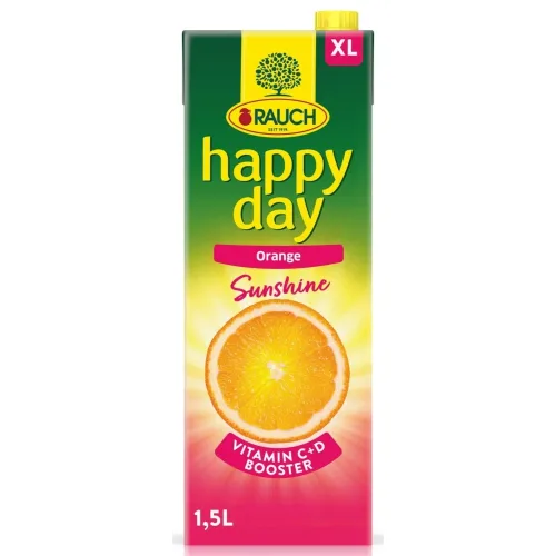 Negazirani sok HAPPY DAY Sunshine pomorandža 1,5l