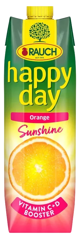 Negazirani sok HAPPY DAY Sunshine pomorandža 1l