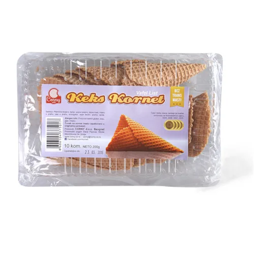 Kornet CORNY keks za sladoled 200g