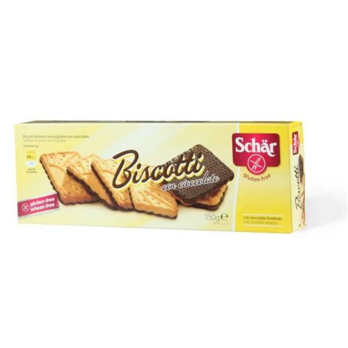 Keks SCHAR preliven čokoladom Biscotti 150g