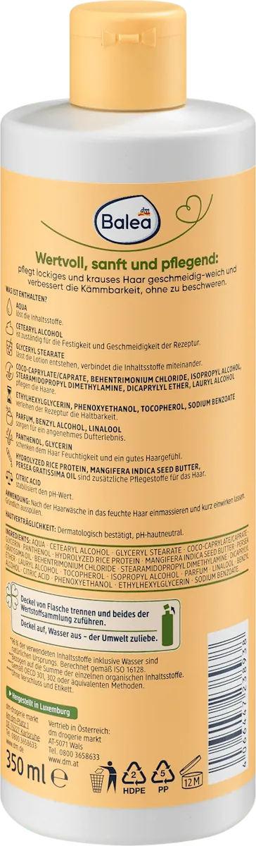 Balzam za kosu BALEA Natural beauty oporavljajući 350ml