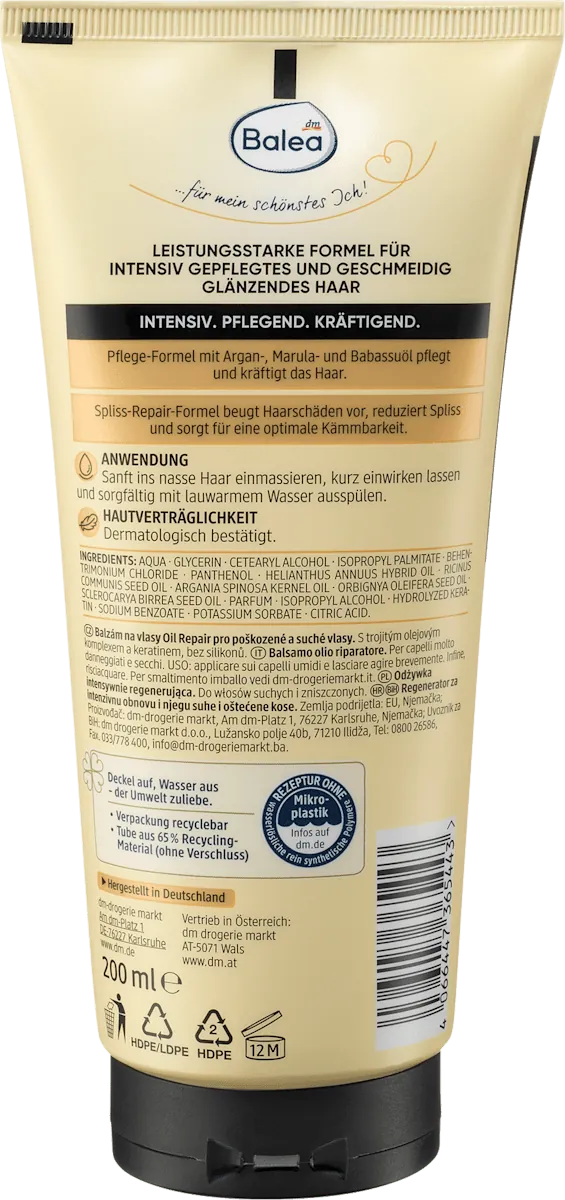 Balzam za kosu BALEA Professional oil repair intensiv 200ml