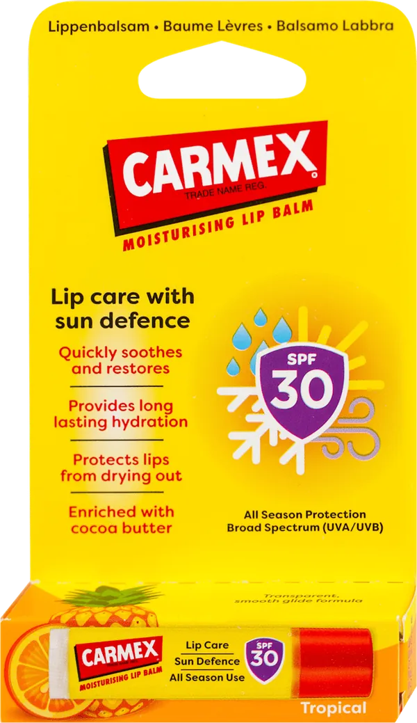 Balzam za usne CARMEX Tropical, SPF30, 4,25 g
