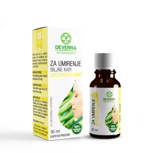 Biljne kapi DEVERRA za umirenje kapi 30ml
