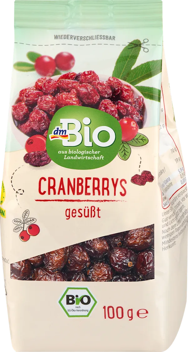 Brusnica DM BIO kandirana 100g