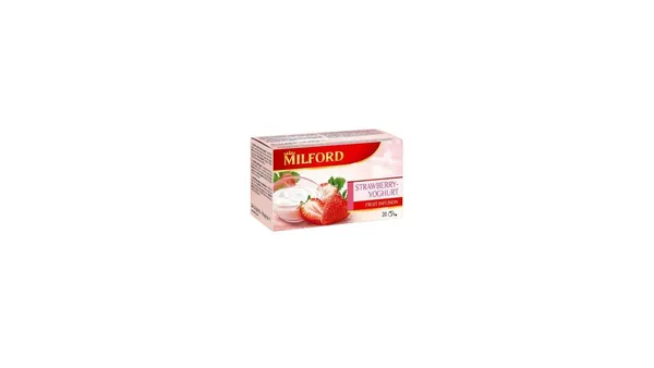 Čaj jagoda jogurt MILFORD 20x2.5gr