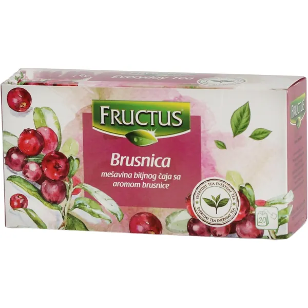 Čaj od brusnice FRUCTUS FV40g 20x2g