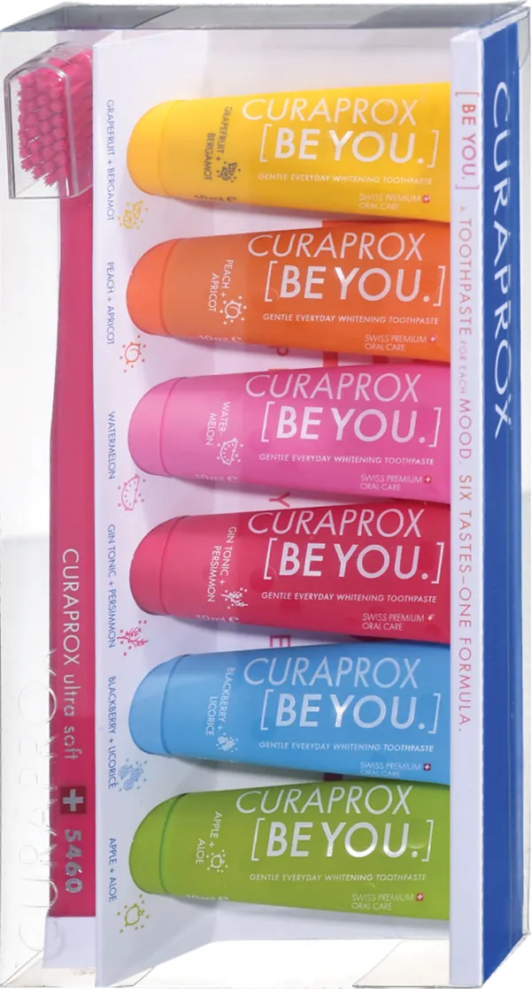 Četkica za zube CURAPROX Be You mix set četkica i 6 mini pasta