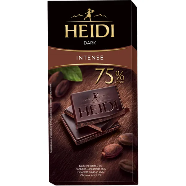 Čokolada HEIDI crna 75% kakao 80g