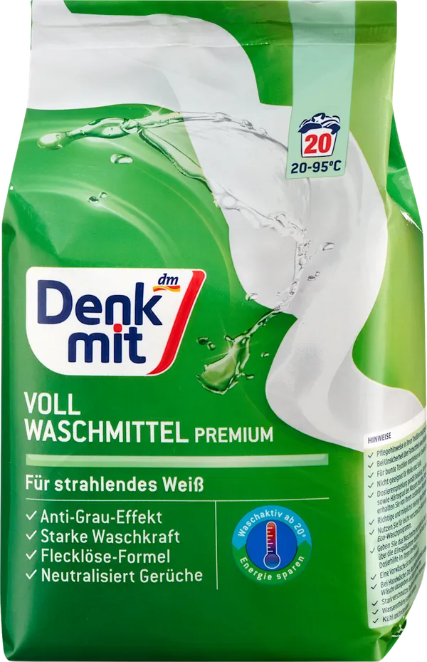 Deterdžent za pranje veša DENKMIT za beli veš 20 pranja (1,35kg)