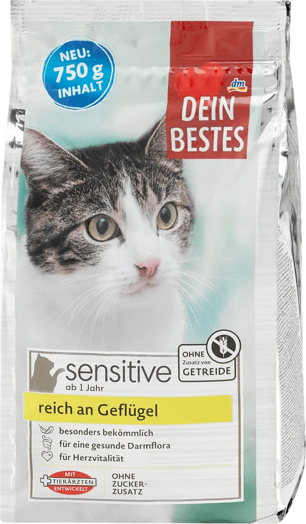 Hrana za mačke DEIN BESTES Sensitive živina 750g