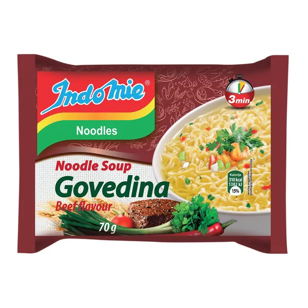 Inst. supe sa nudl.INDOMIE ukus govedine 350g(5kom)