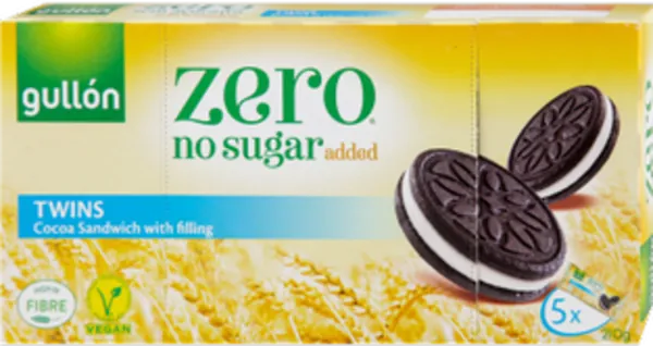 Keks GULLON čoko sa krem filom bez šećera 210g
