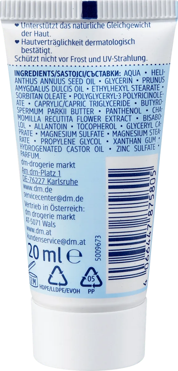 Krema BABYLOVE Sensitive za zaštitu od vetra i hladnoće 20ml
