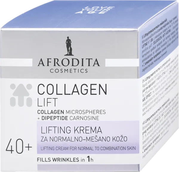 Krema za lice AFRODITA Collagen Lift krema za normalnu-mešovitu kožu 50ml